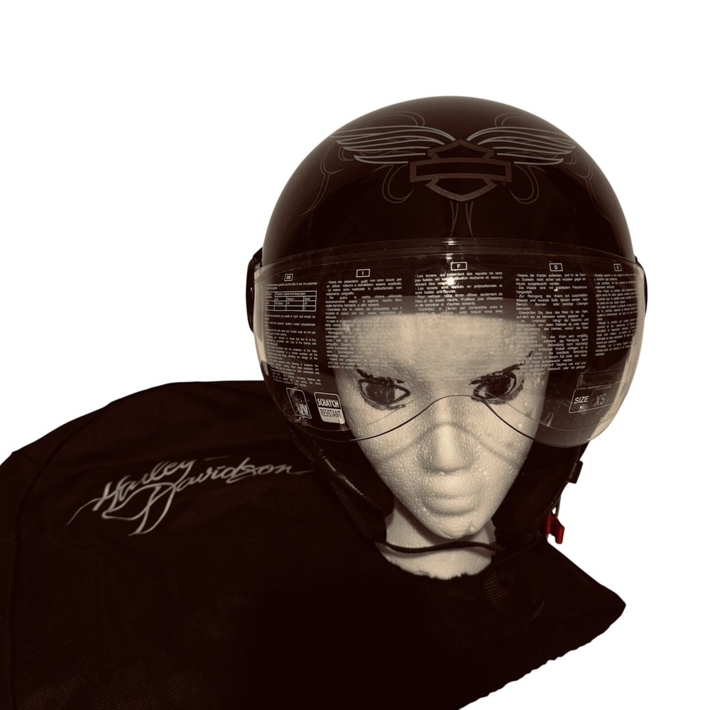 Harley-Davidson Black Helmet with Silver Accents